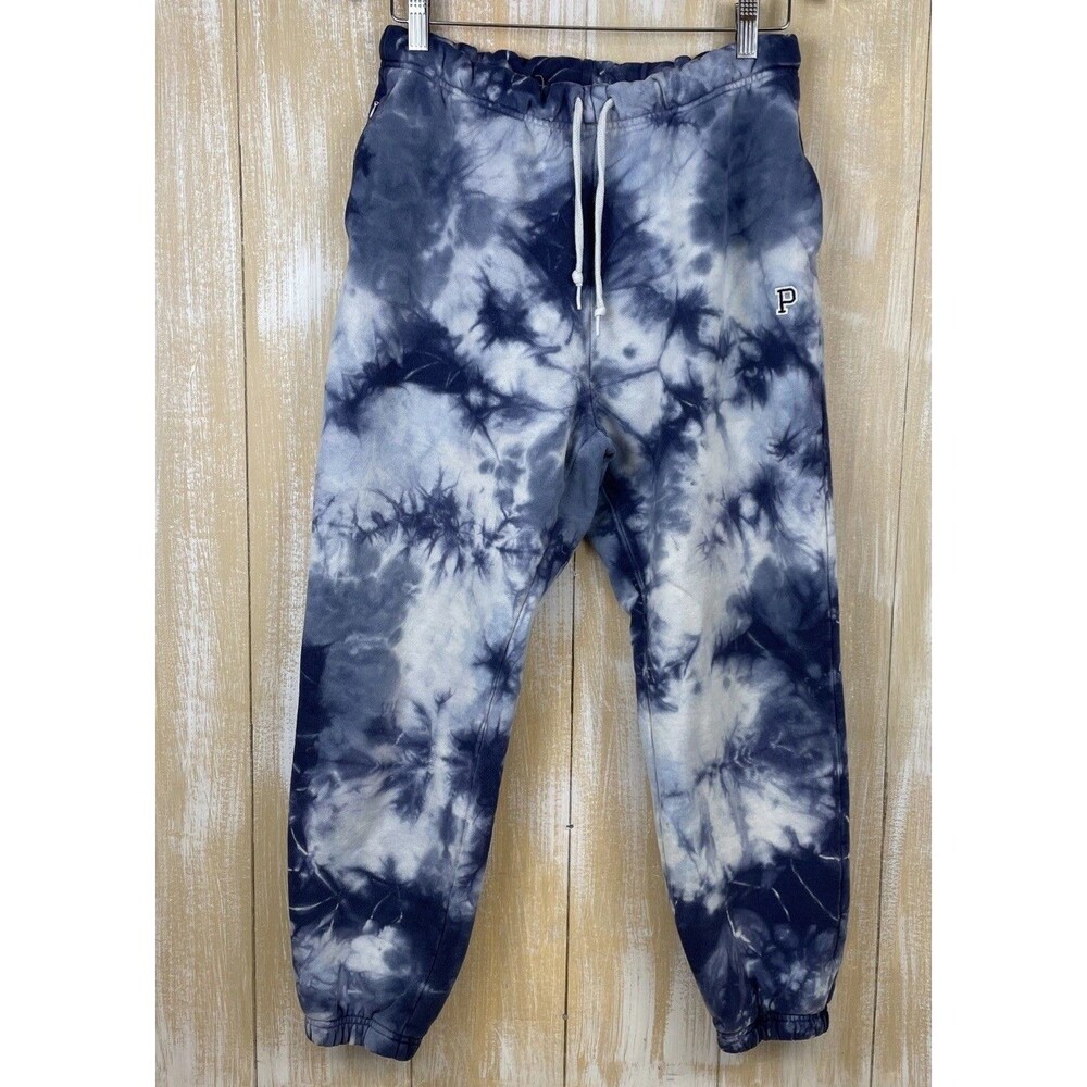 PINK Victoria's Secret Blue Tie-Dye Sweat Pants Joggers Size M *READ